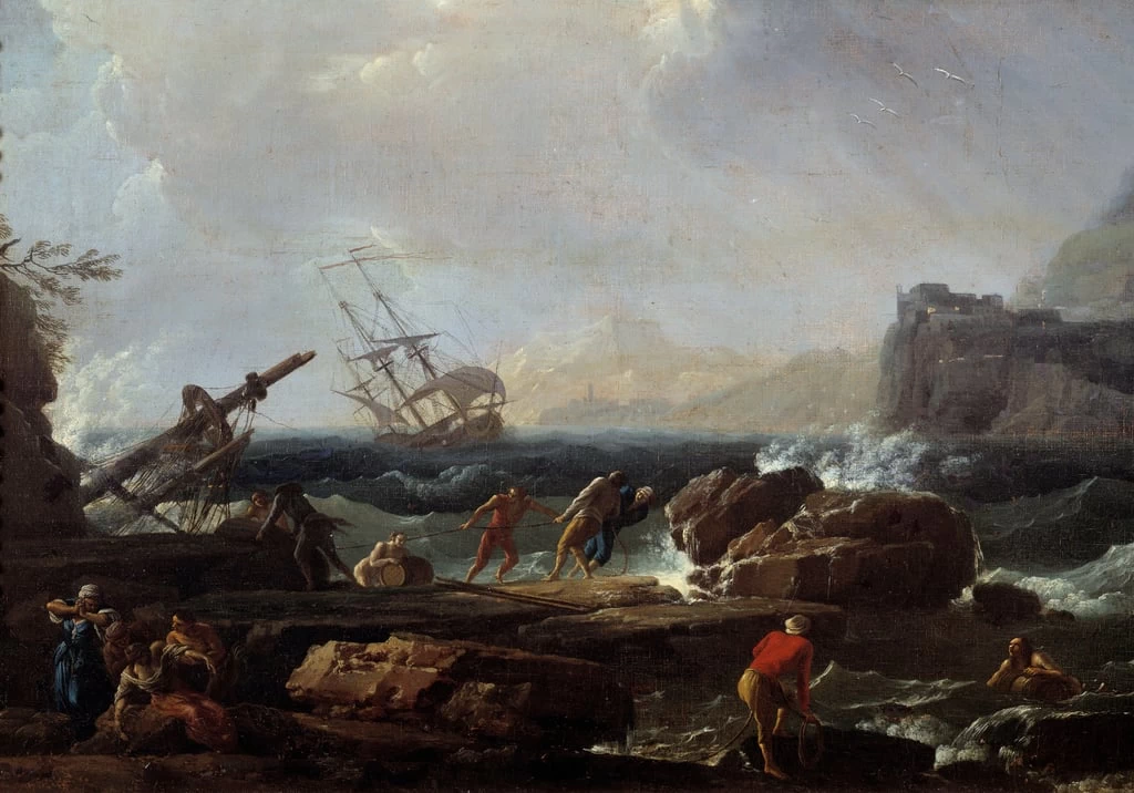  168-Scena di naufragio-Montpellier, Musee Fabre 